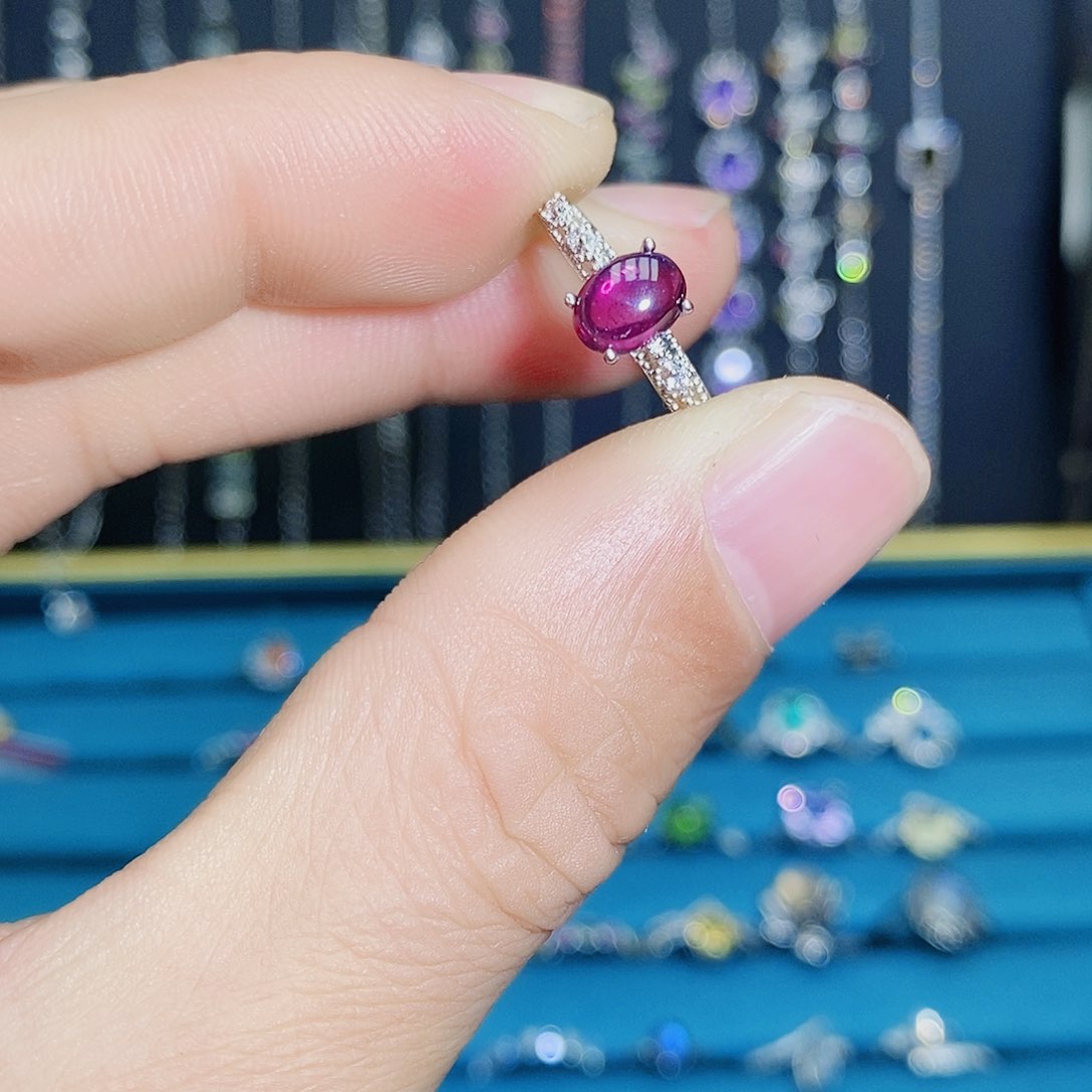 紫晶珠宝半成品银S925镶嵌