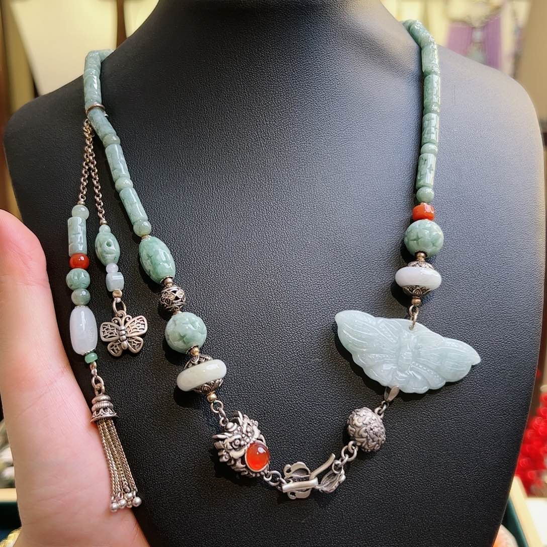 翡翠项链未镶嵌项链