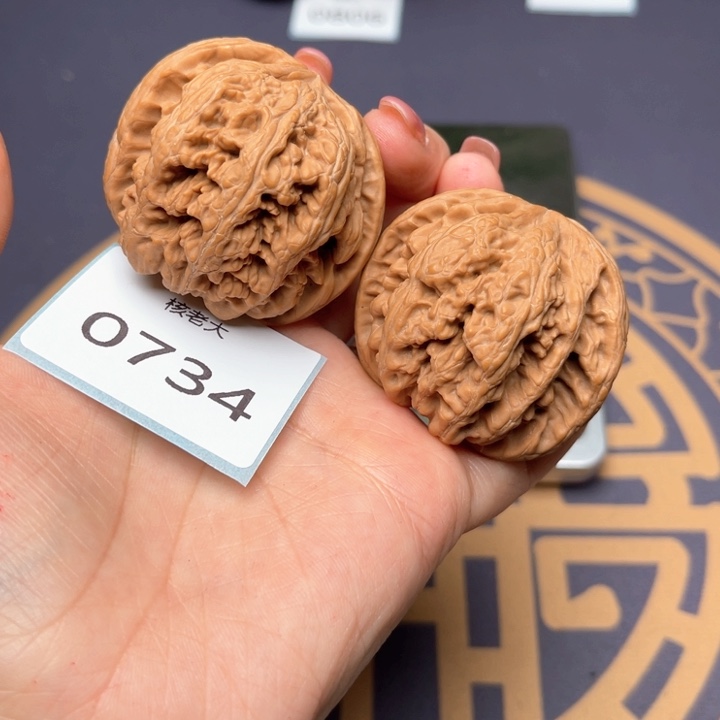 文玩核桃把件45大粗筋 0734