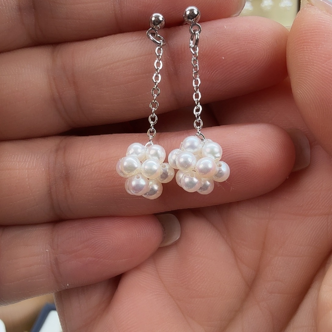 未镶嵌淡水珍珠耳饰