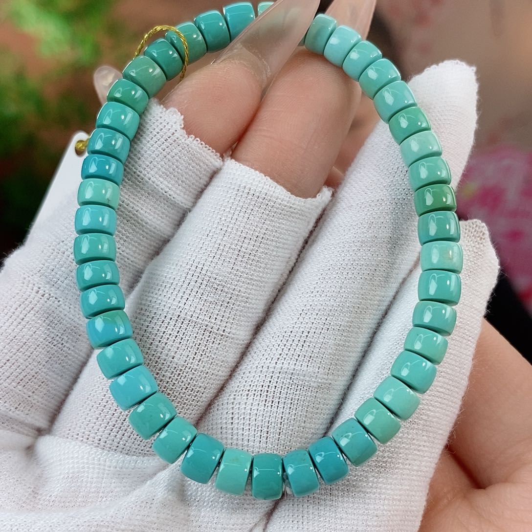 绿松石珠宝奇石未镶嵌5.8mm