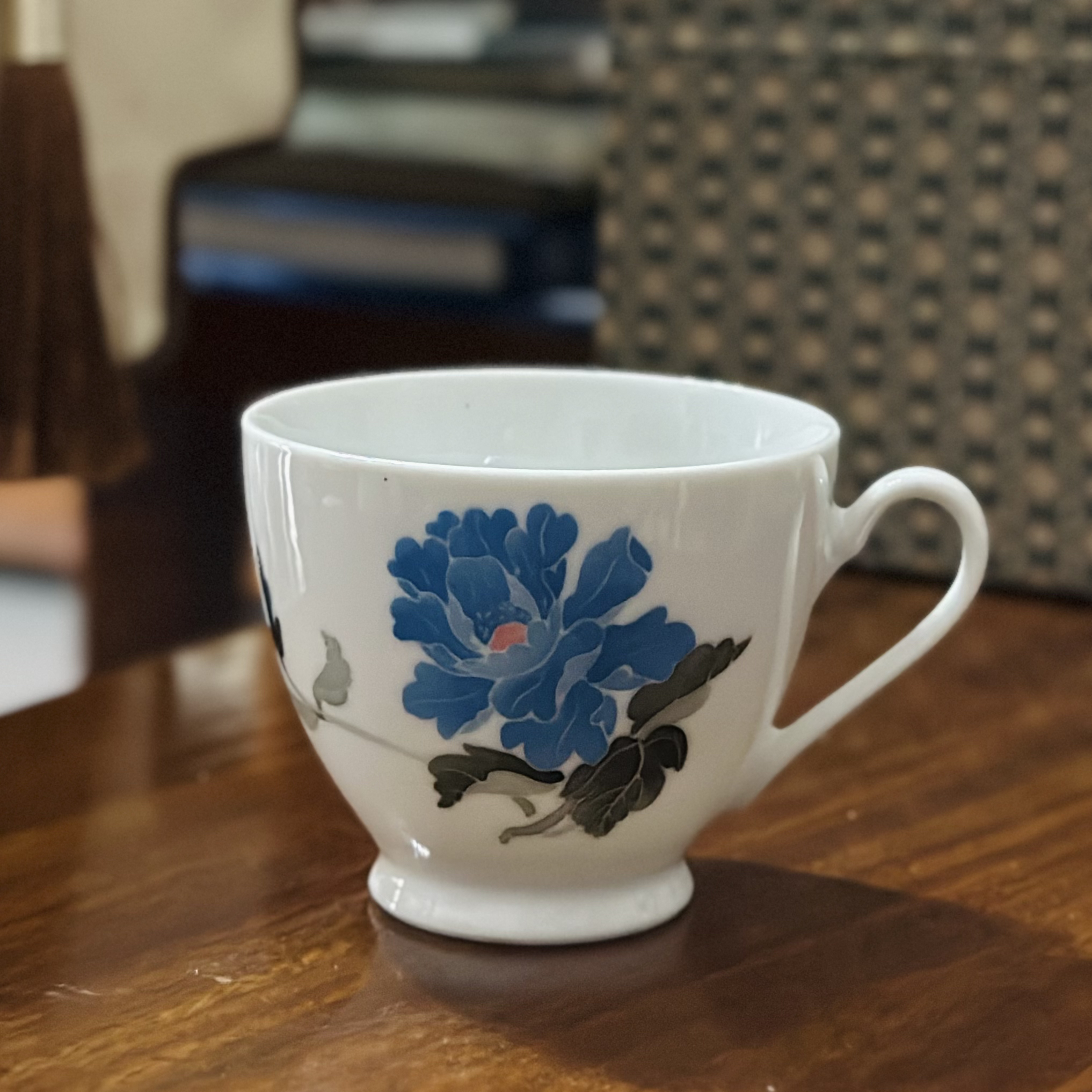 醴陵老瓷器釉下五彩中国制造白瓷兰花茶杯微瑕福利价陶瓷