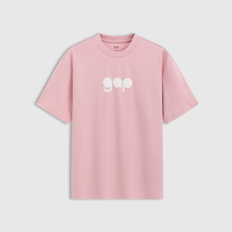 男女装2025夏季新款纯棉泡泡胶印logo短袖T恤多色上衣729127
