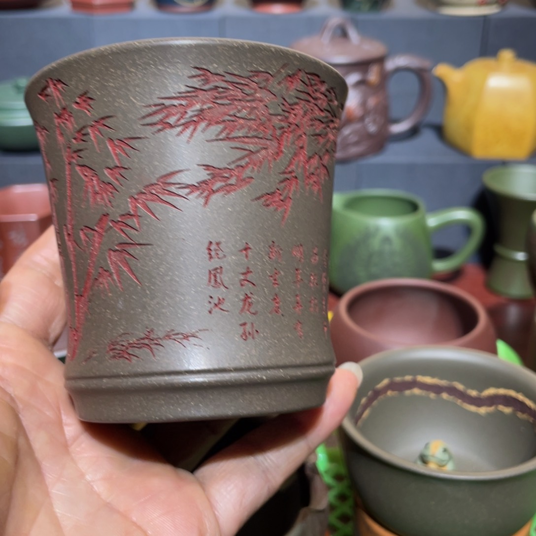 原矿紫砂手工主人杯