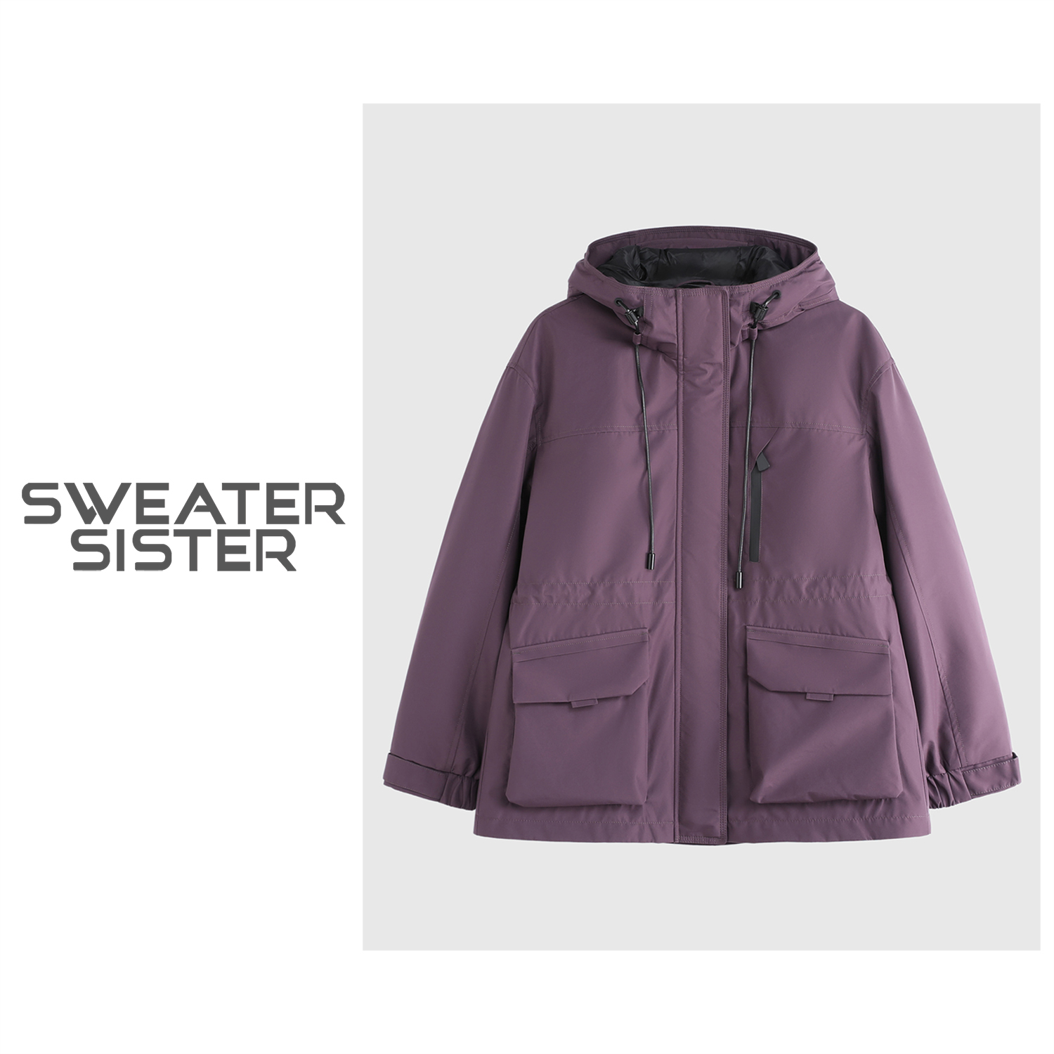 户外运动宽松型薄款秋季通勤风短外套女197-58139