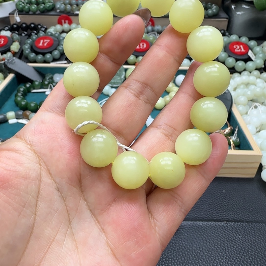 和田玉未镶嵌手链16