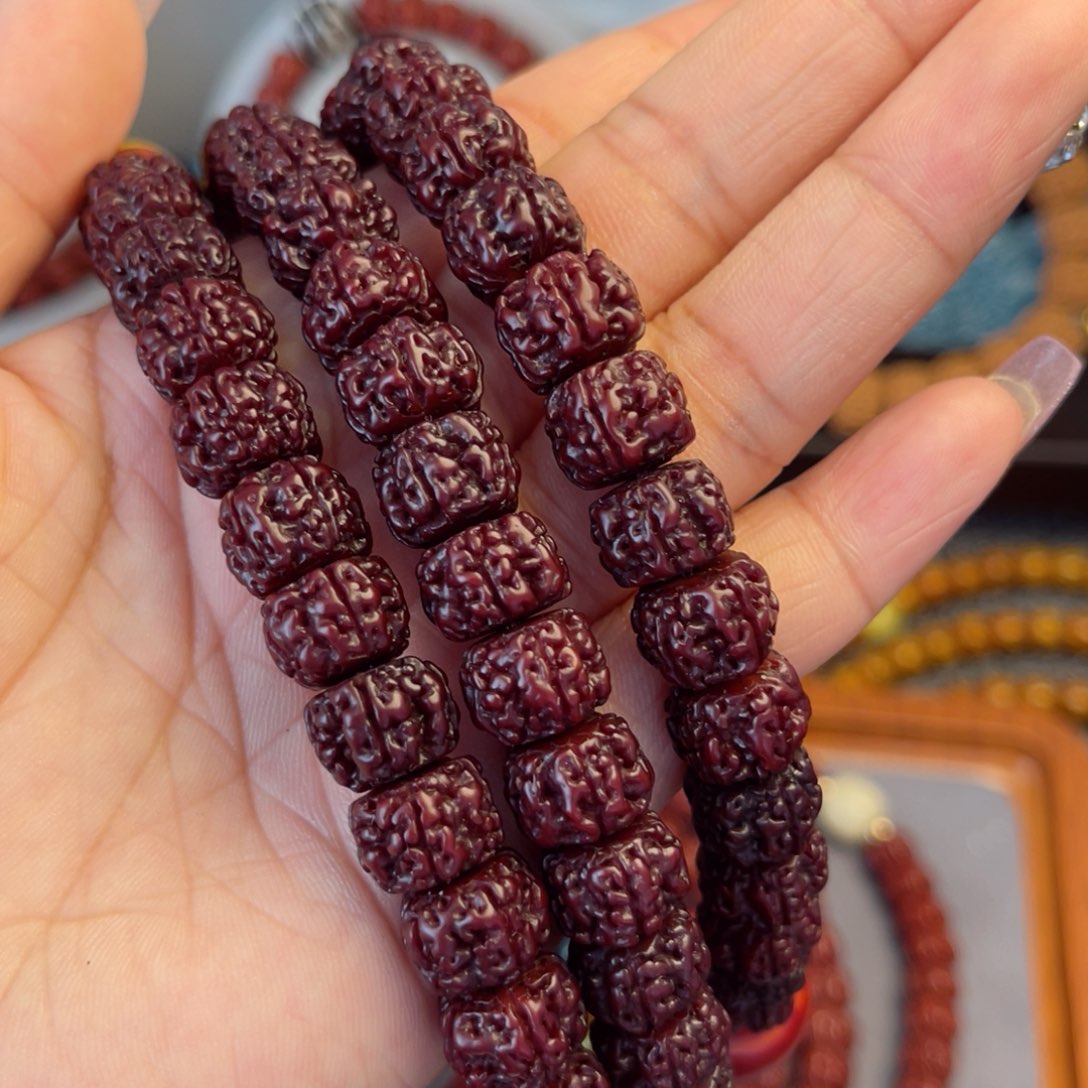 金刚菩提吊坠总****曼藏式直切一代龙黑金