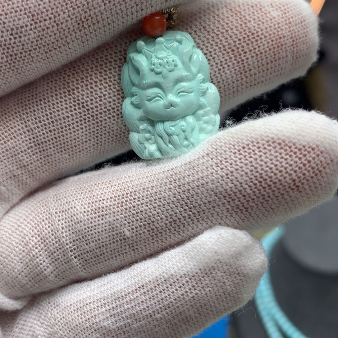 绿松石挂件未镶嵌