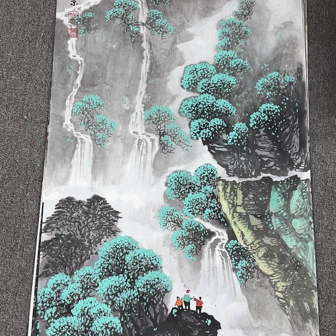 国画国画作品多次在