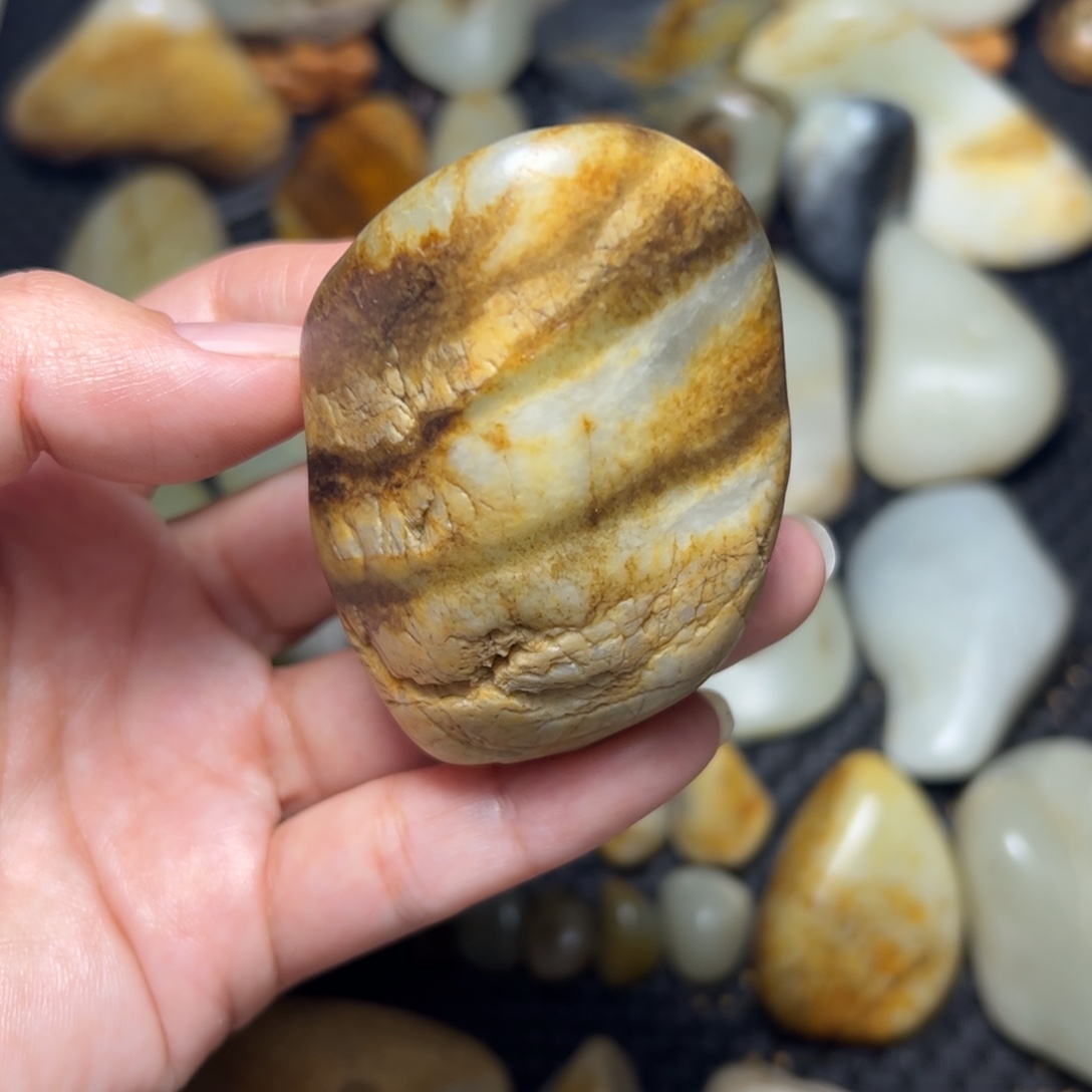 和田玉未镶嵌挂件A35