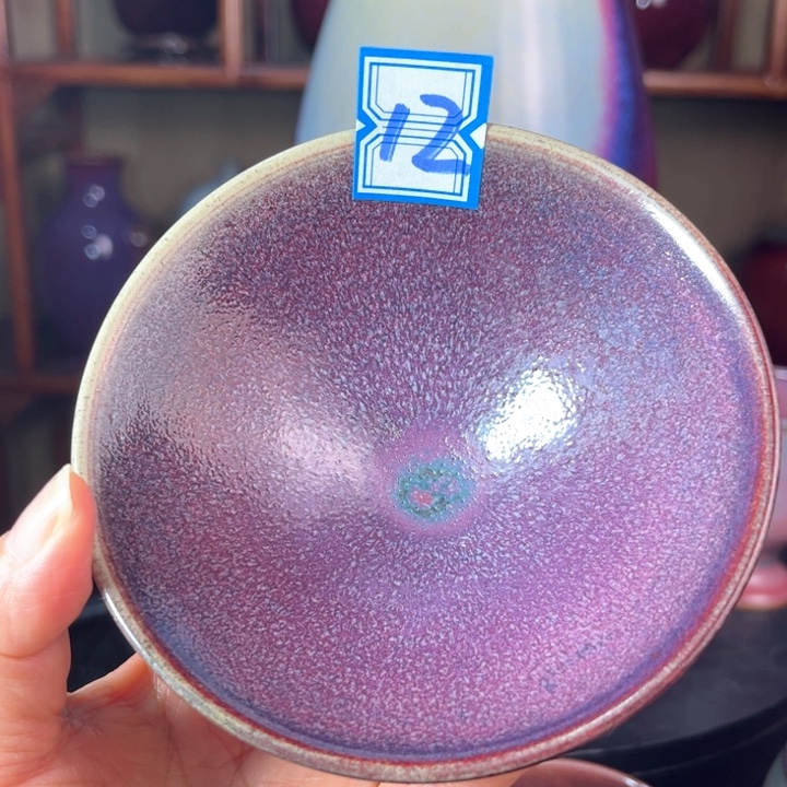瓷片钧瓷手工艺品杯子