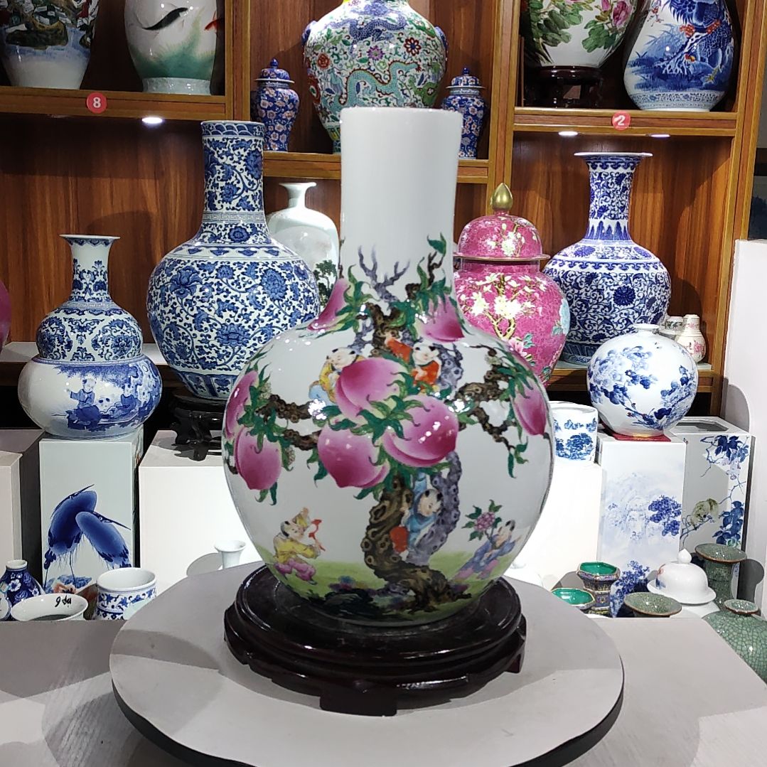 瓶景德镇镇陶瓷花瓶