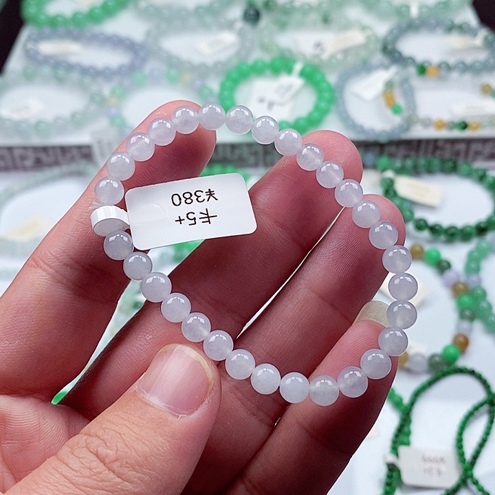 翡翠手链未镶嵌卡5.8