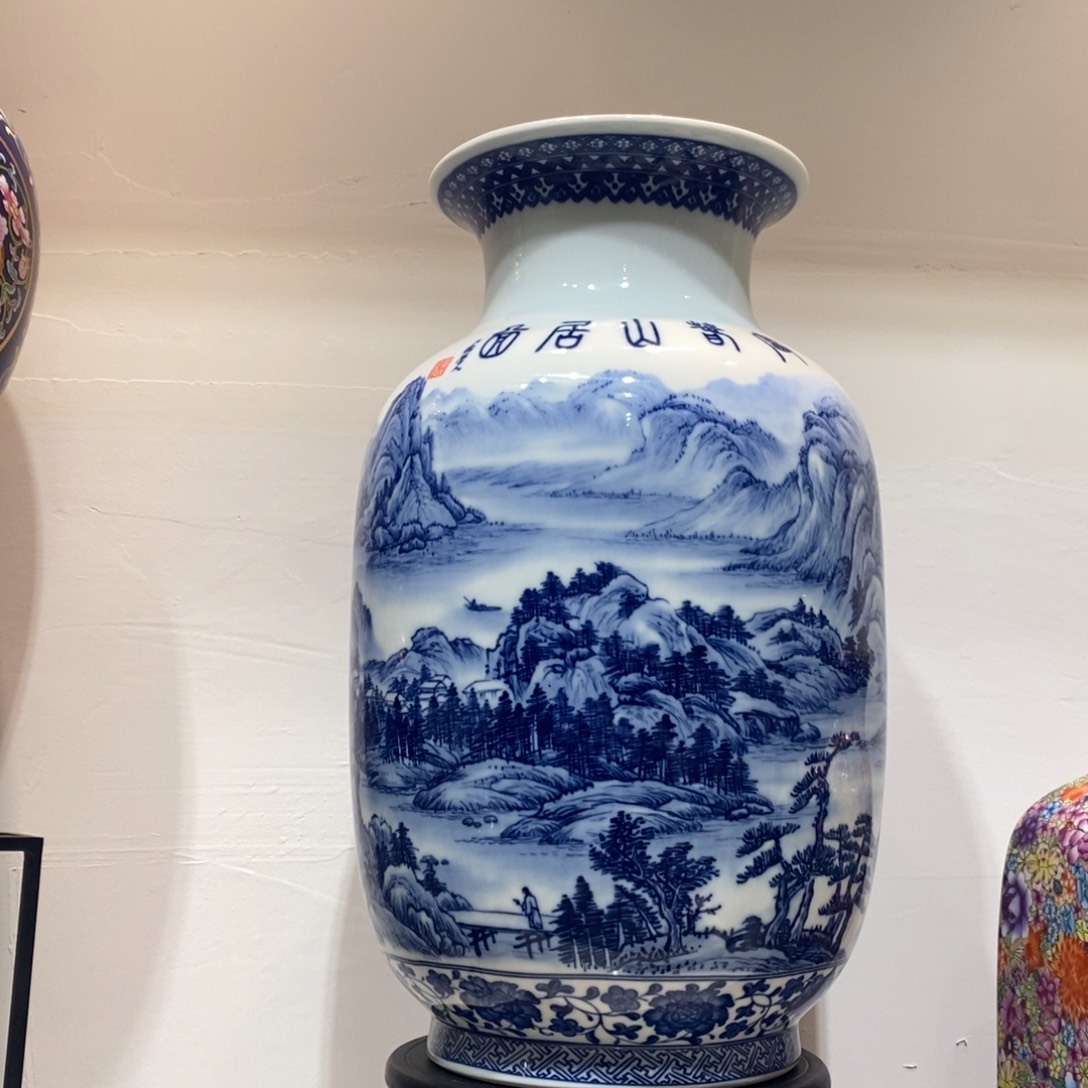 摆件景德镇陶瓷花瓶摆件