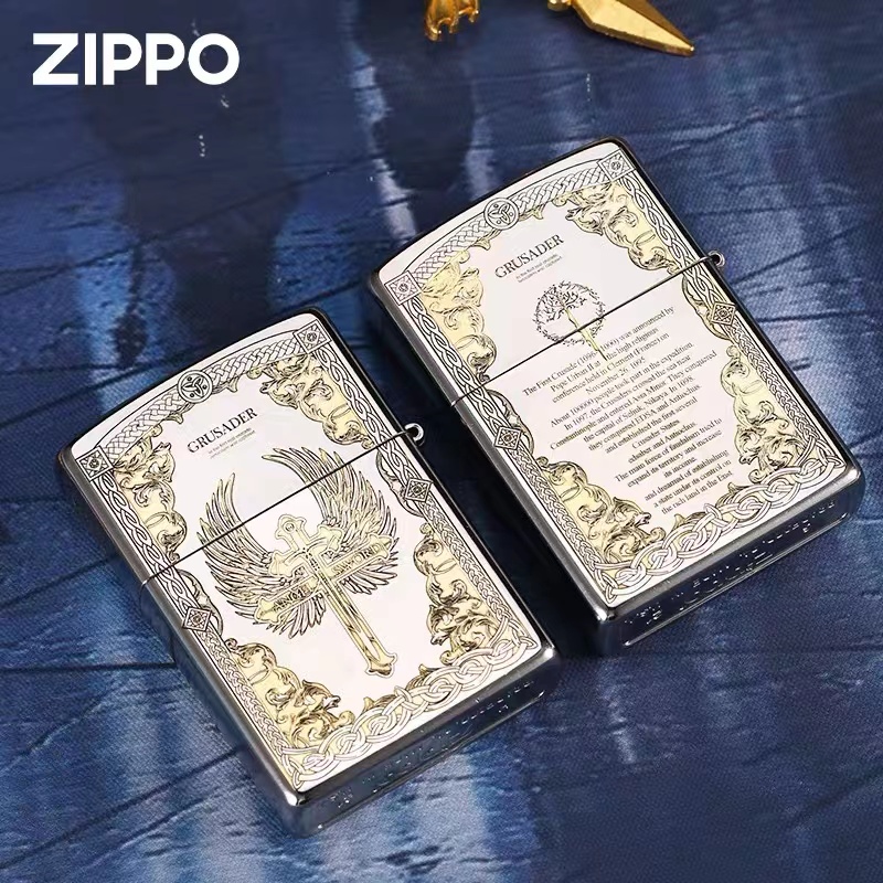 ZIPPO打火机天使之剑官方正品男士礼品送礼防风打火机收藏DYH1X1