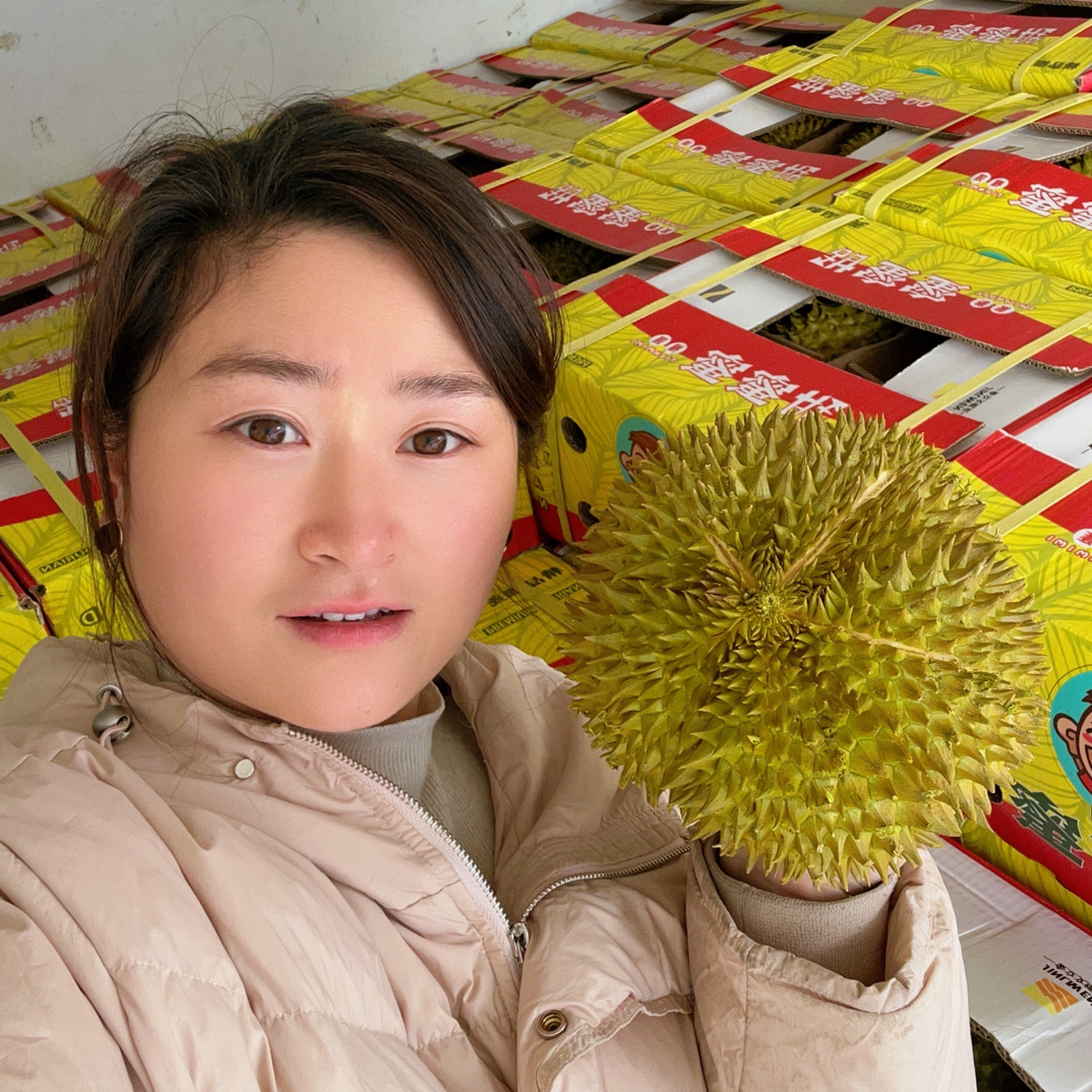 越南金枕榴莲3-4斤左右88元一个新鲜榴莲核小金枕泰国越南