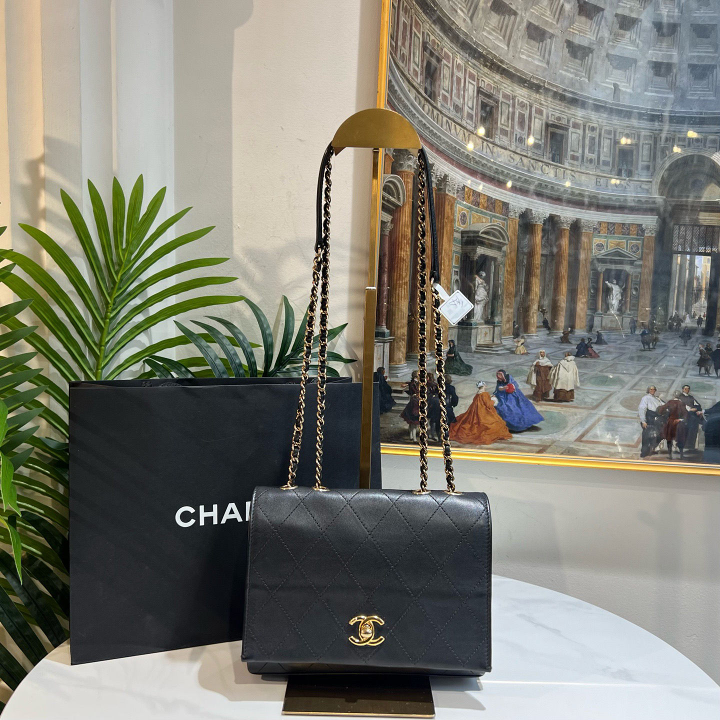 95新 Chanel/香奈儿 多宝二奢/49354/风琴邮差 27开 