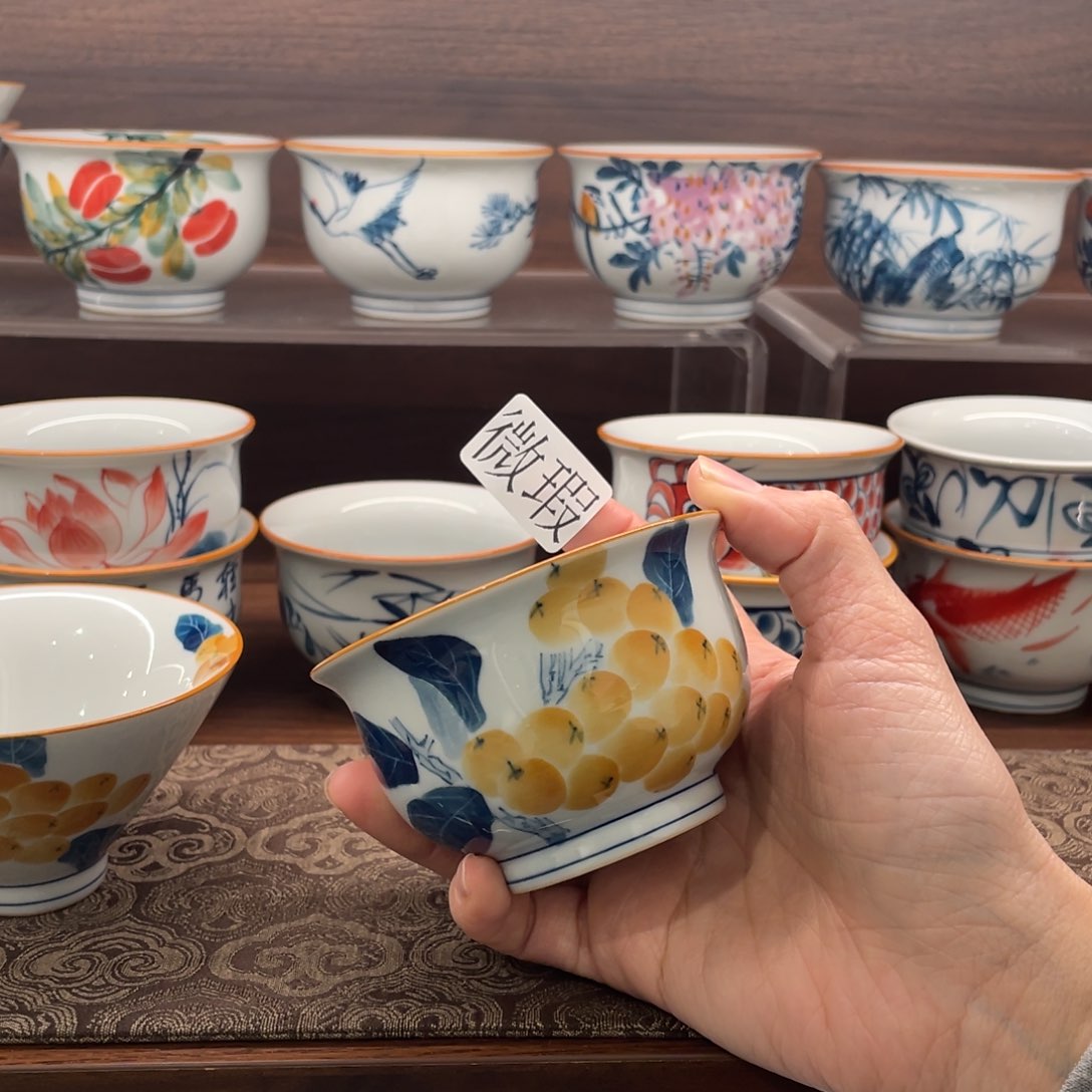 有瑕釉下彩纯手绘