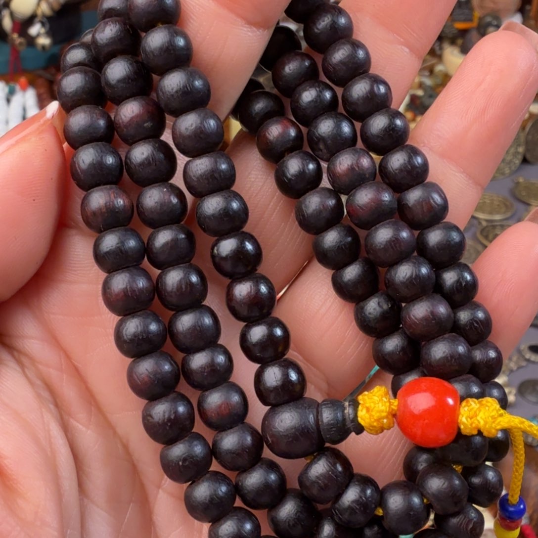 椰蒂手串原生态黑色手串一条