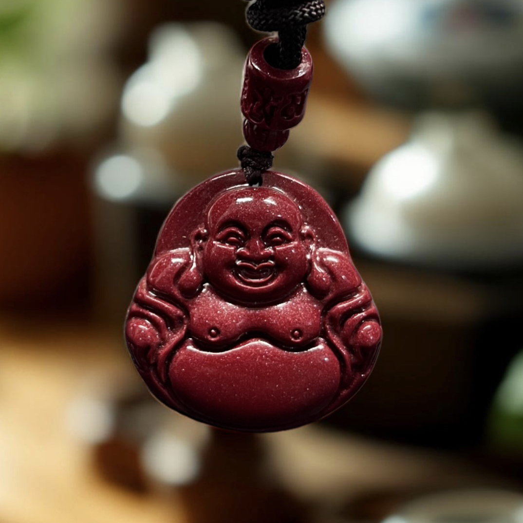 含辰砂工艺品天然朱砂紫晶砂笑口常开朱砂手链纯天然真品100%
