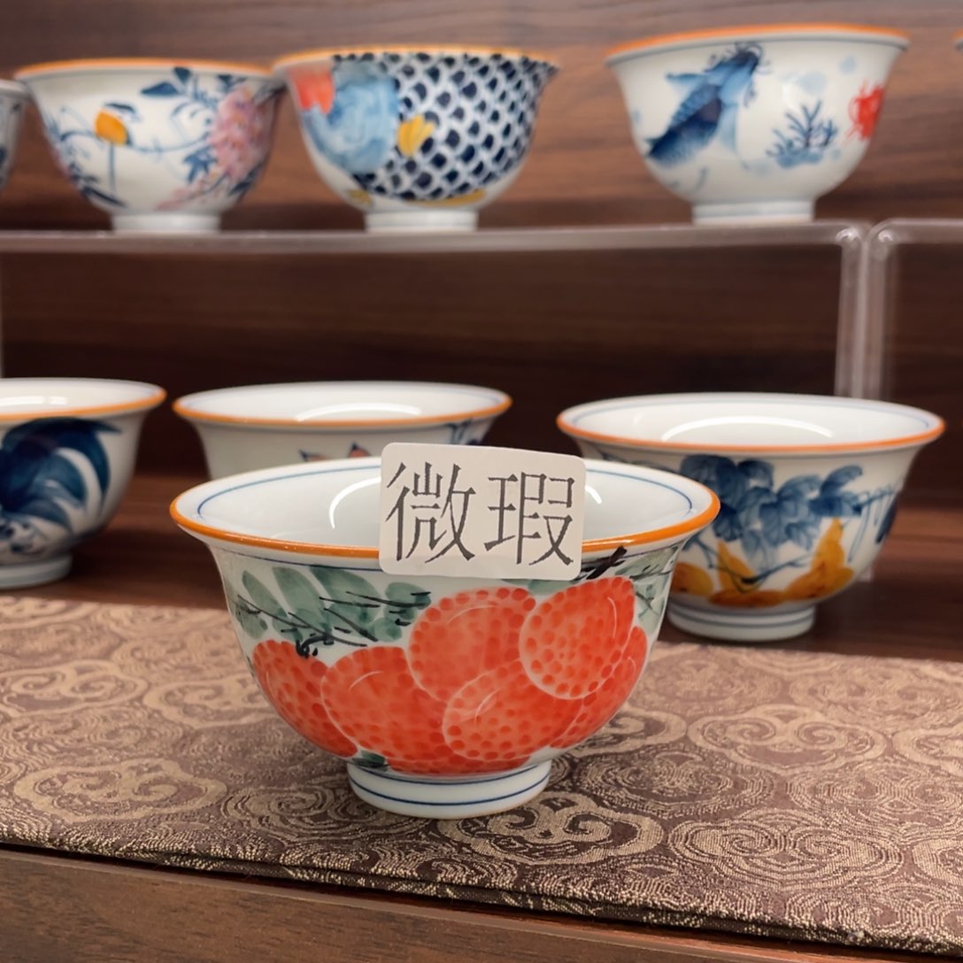 有瑕釉下彩纯手绘