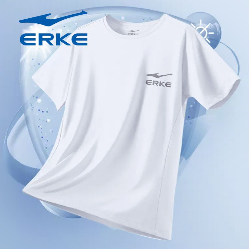 鸿星尔克2025秋冬T恤新款速干衣跑步运动服学生冰丝透气短袖t恤