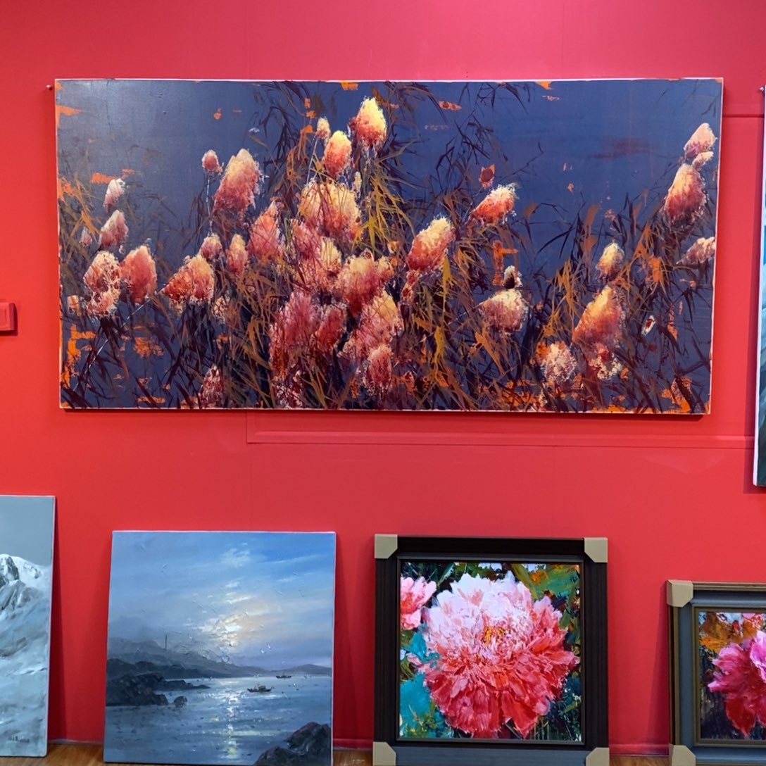 叶***子油画伟平老师作品