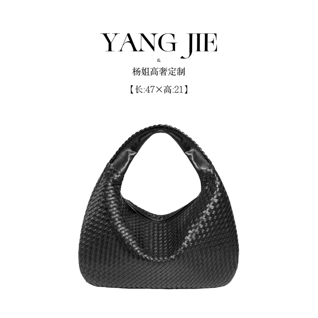 【YANGJIE】秋冬大容量手提包韩版通勤单肩包626-黑色
