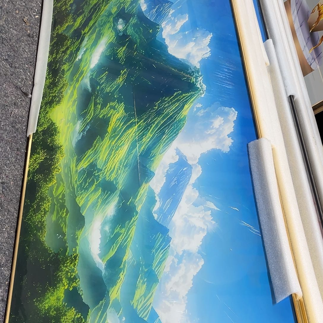 横款90*210金框大青山