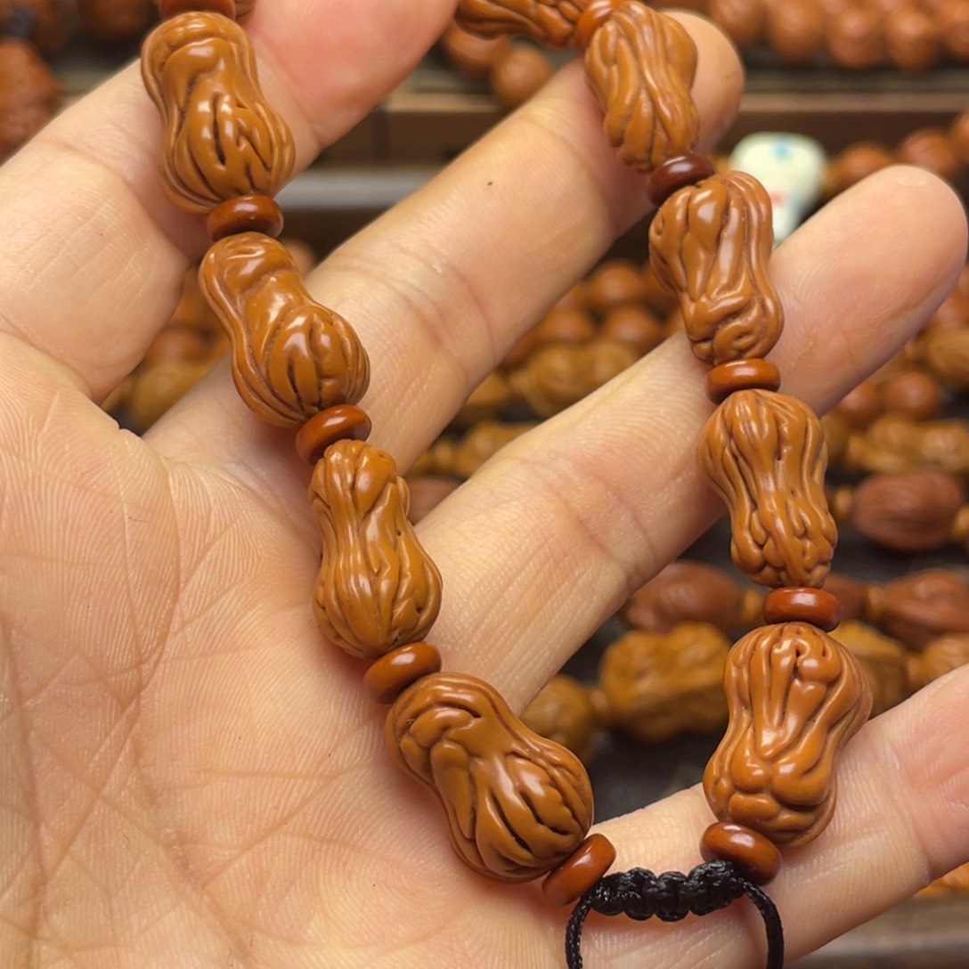 手串桃核龙纹桃核35