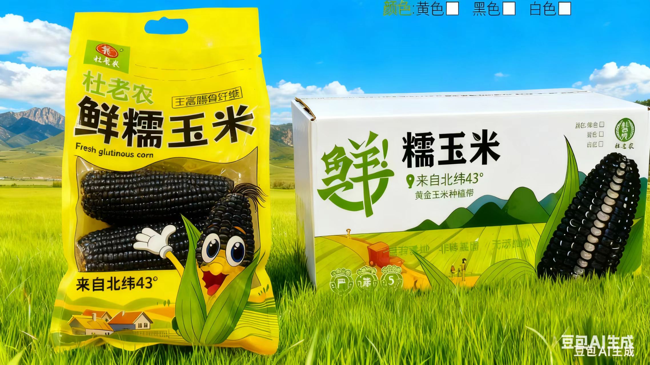 2025年头茬东北黑糯玉米特等棒真空独立包装8支240克/根低糖轻食