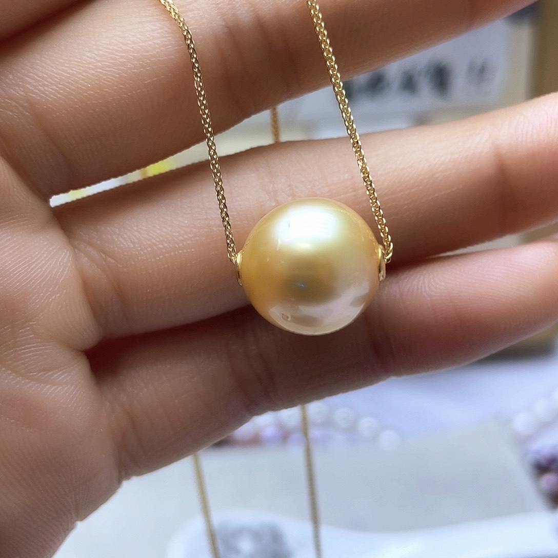 海水珍珠颈饰银S925镶嵌