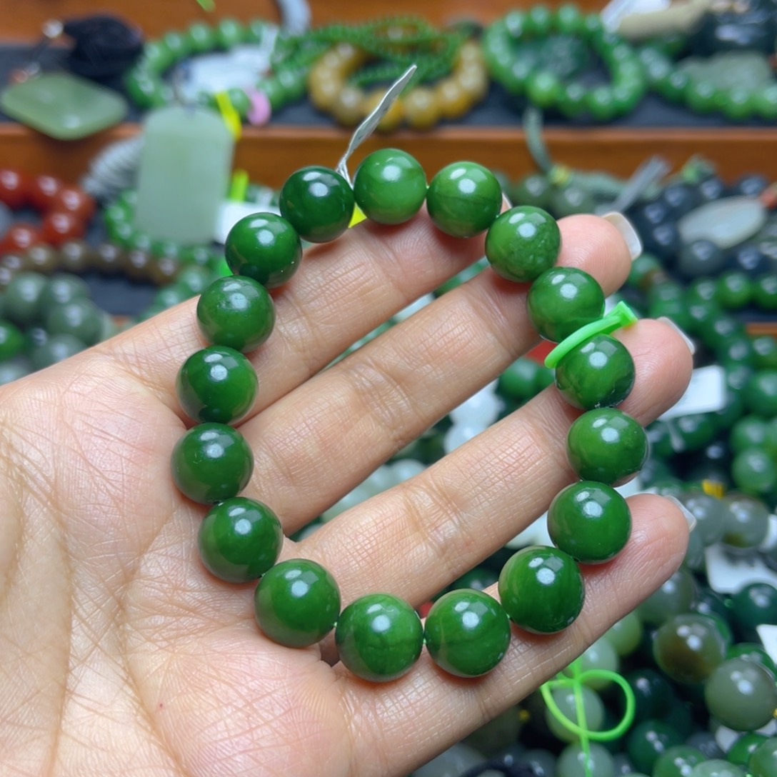 和田玉未镶嵌手链