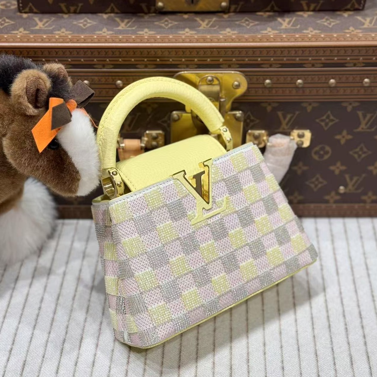 全新未使用 LouisVuitton/路易威登 昊哥/LV迷你capucines包
