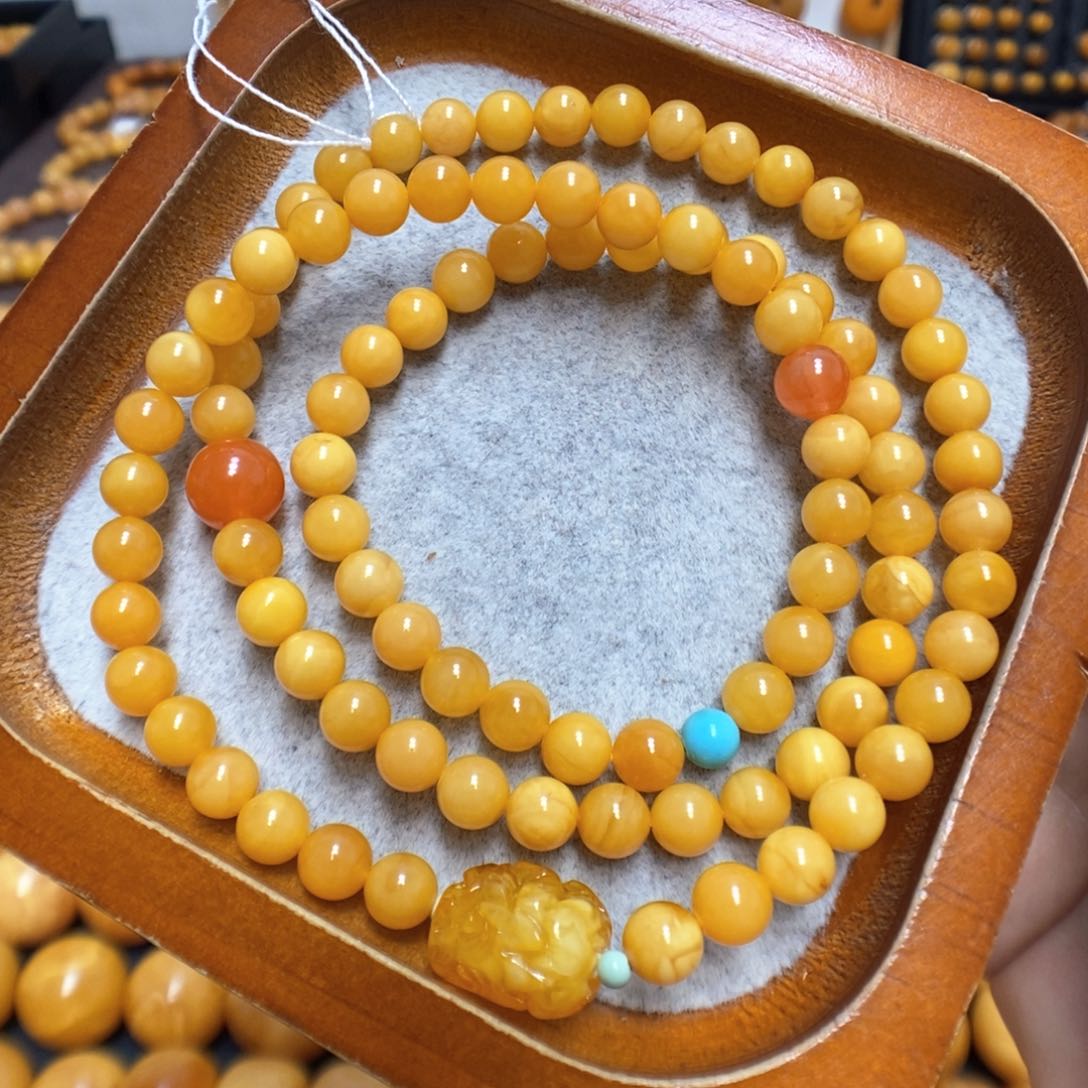 蜜蜡手串未镶嵌蜜蜡