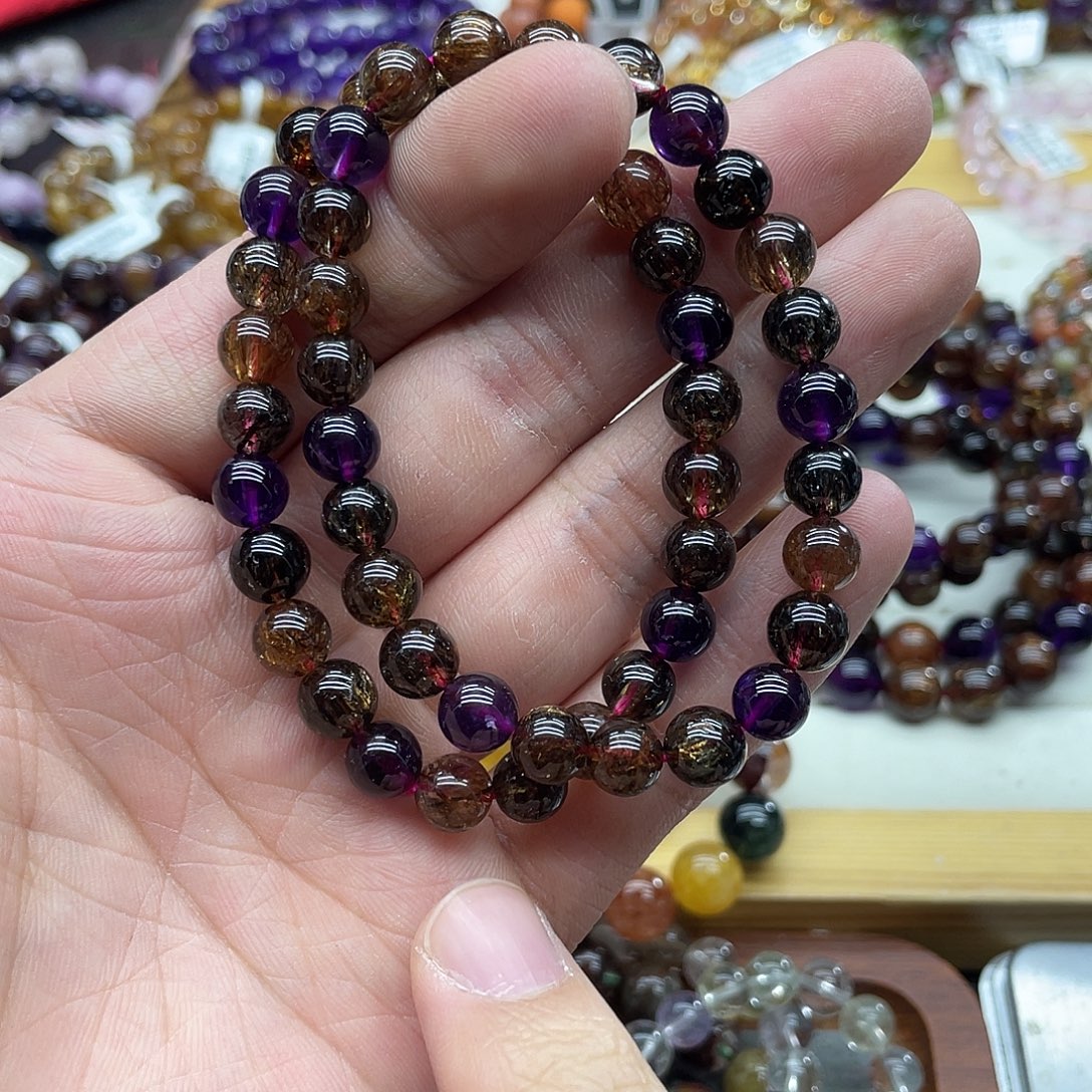 未镶嵌水晶手链多样性发货发一条