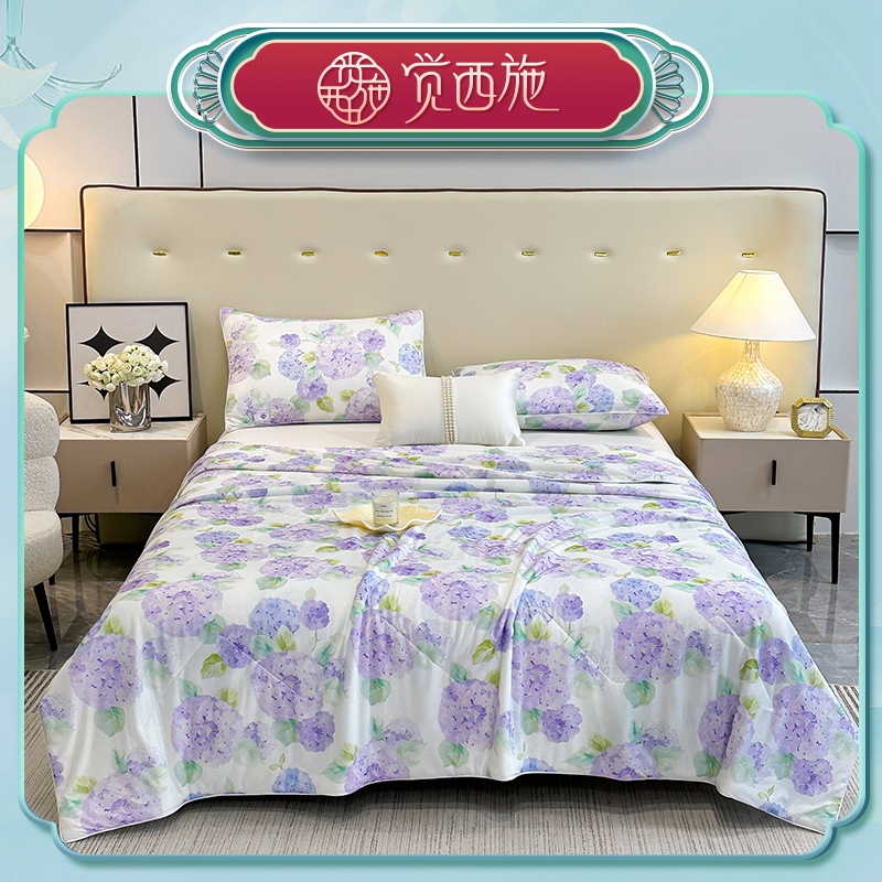 【娟姐专属】觉西施*玻尿酸凉感面膜被 醉花溪-紫