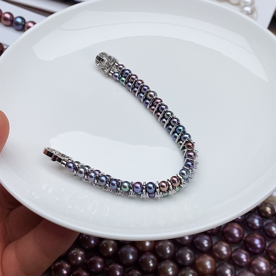 合金颈饰淡水珍珠