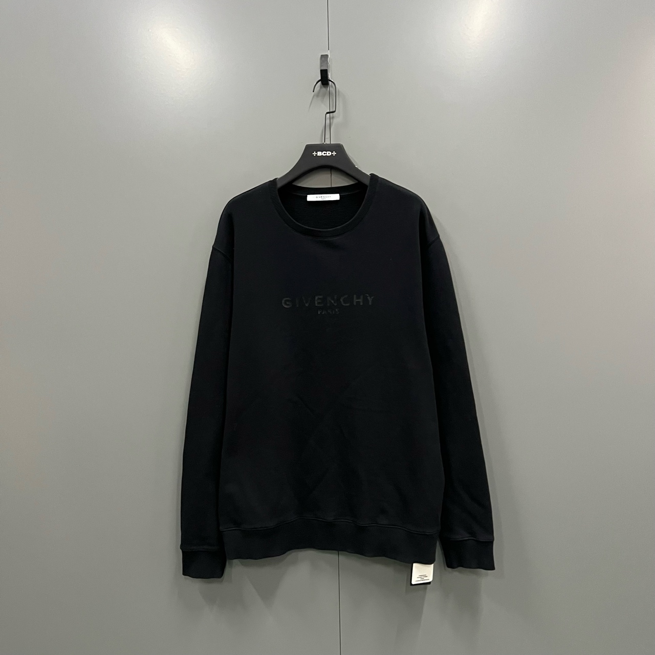 95新 Givenchy/纪梵希 （cc） 黑色印花logo卫衣 XL码 jc603461