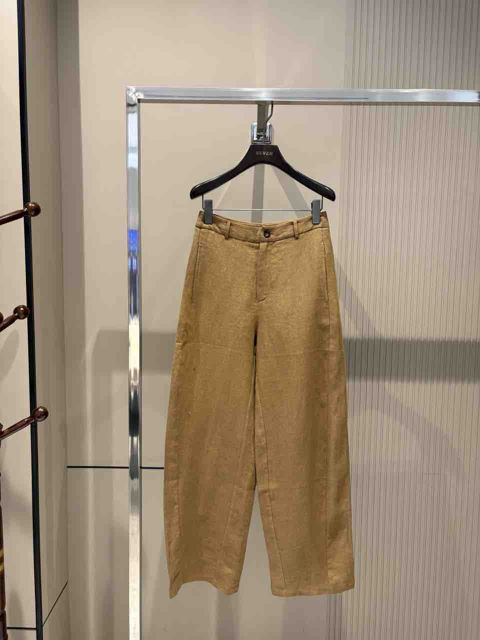 【启恒】亚麻砂洗镰刀裤1822