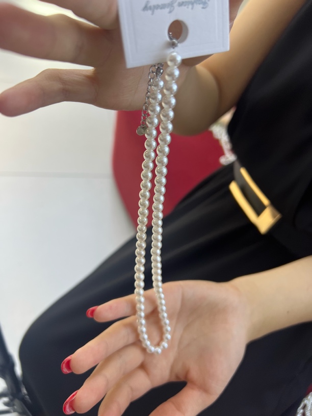 非金属仿珍珠耳饰 2025新款珍珠项链气质