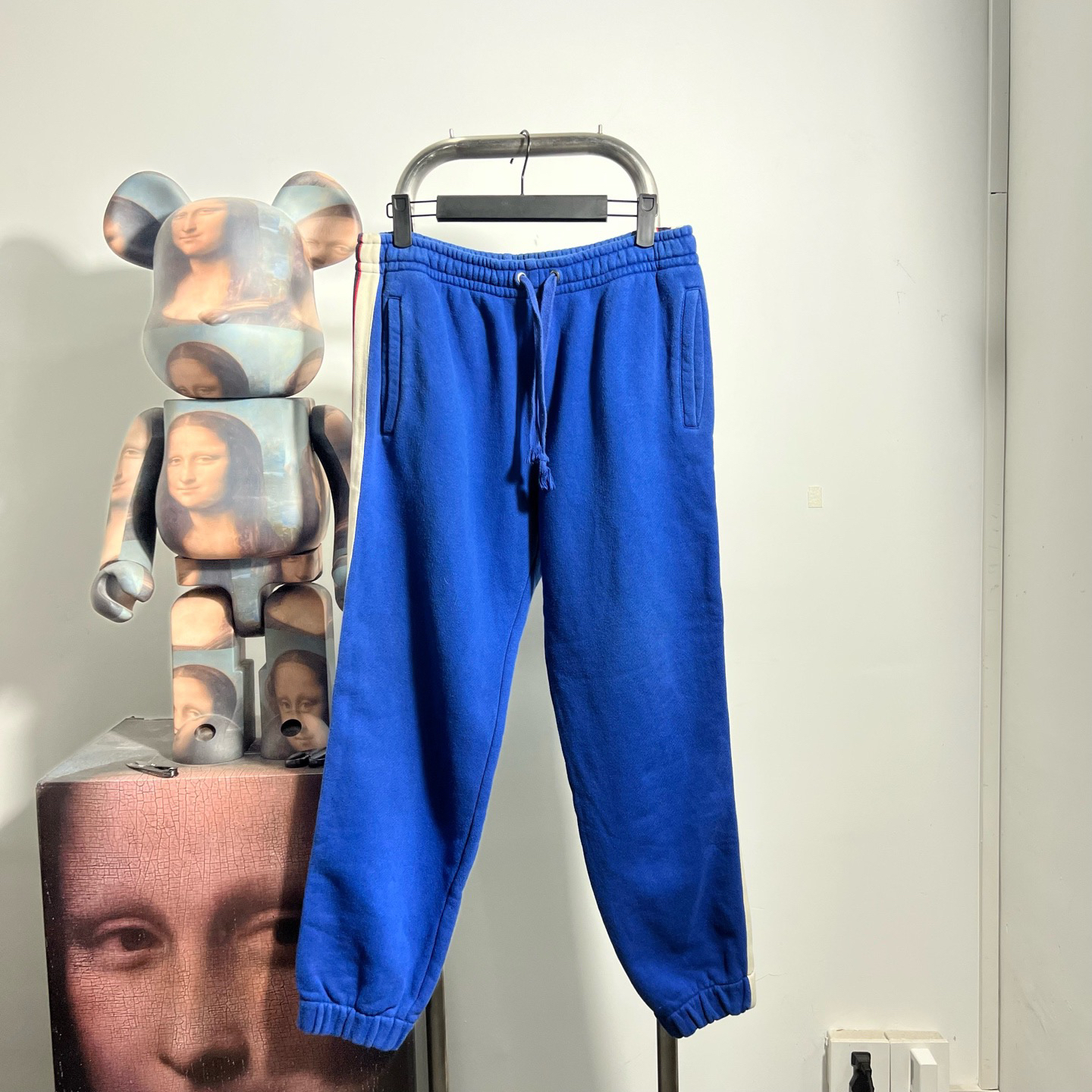 99新 GUCCI/古驰 99新古驰侧边logo长裤S码腰围39裤长88