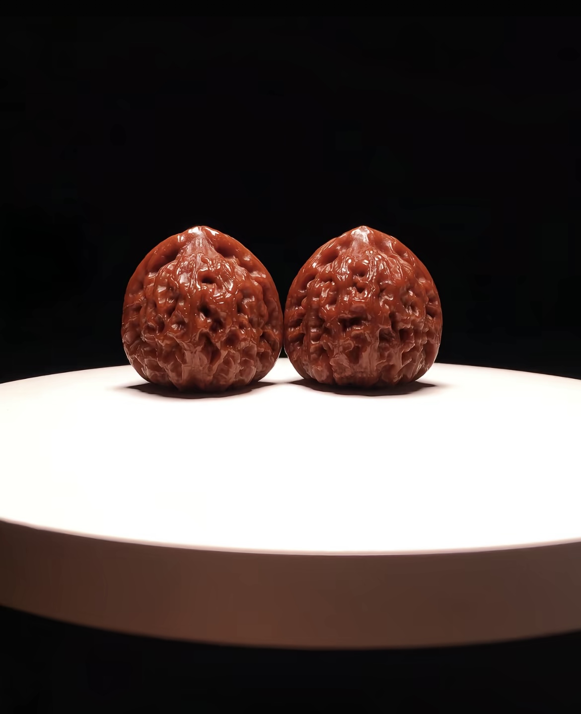 《300专拍》文玩核桃官帽虎头血麒麟大孤石平谷凹底达摩将军膀野狼