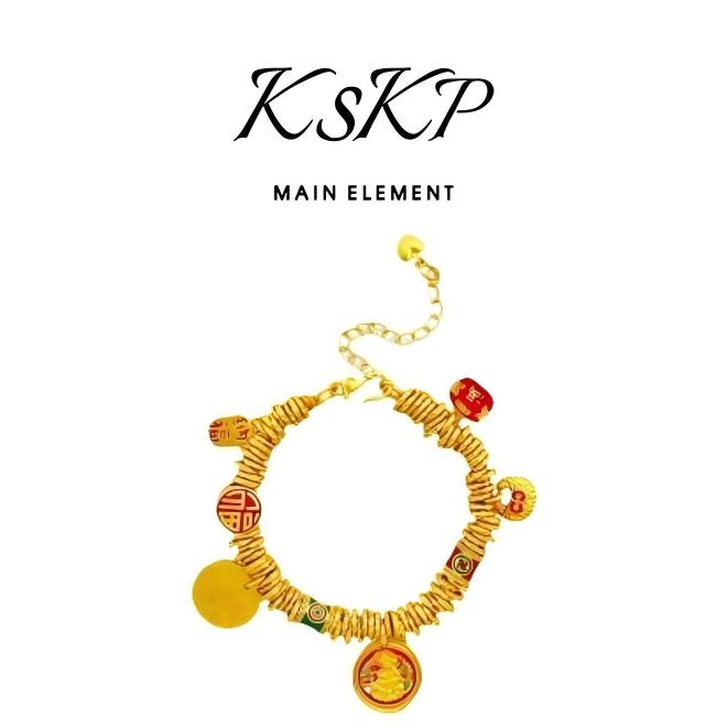 KSKP 复古新中式财神盘缠手链
