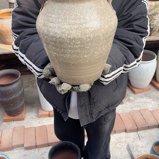 紫砂花盆高度24口径14