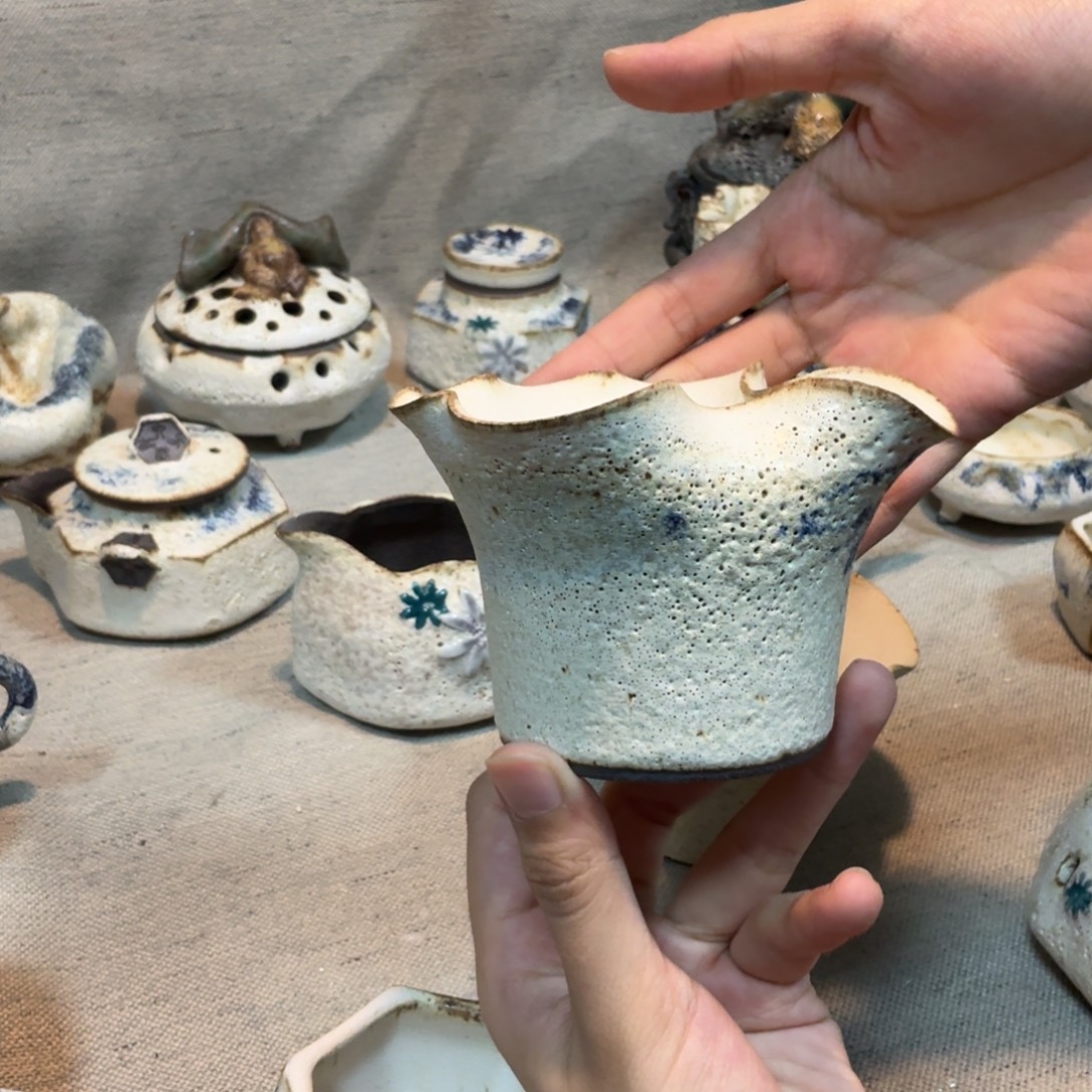 番***红纯手工捏花边公道一个