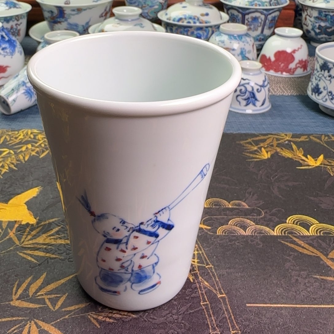 瓷片童趣可乐杯一件