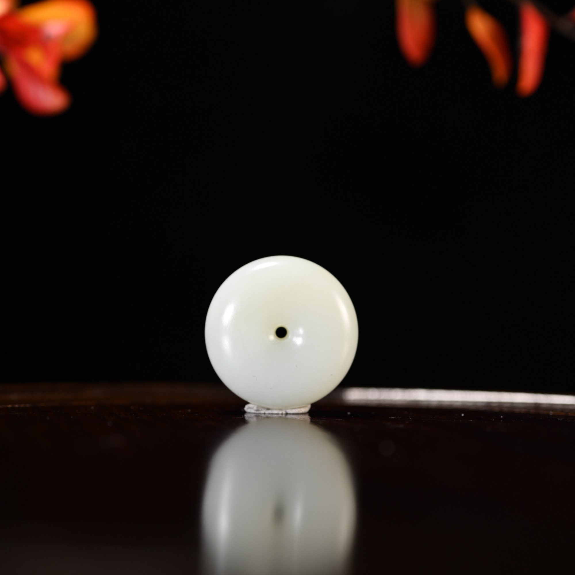 Lot8832和田玉白玉平安扣挂件/杭拍