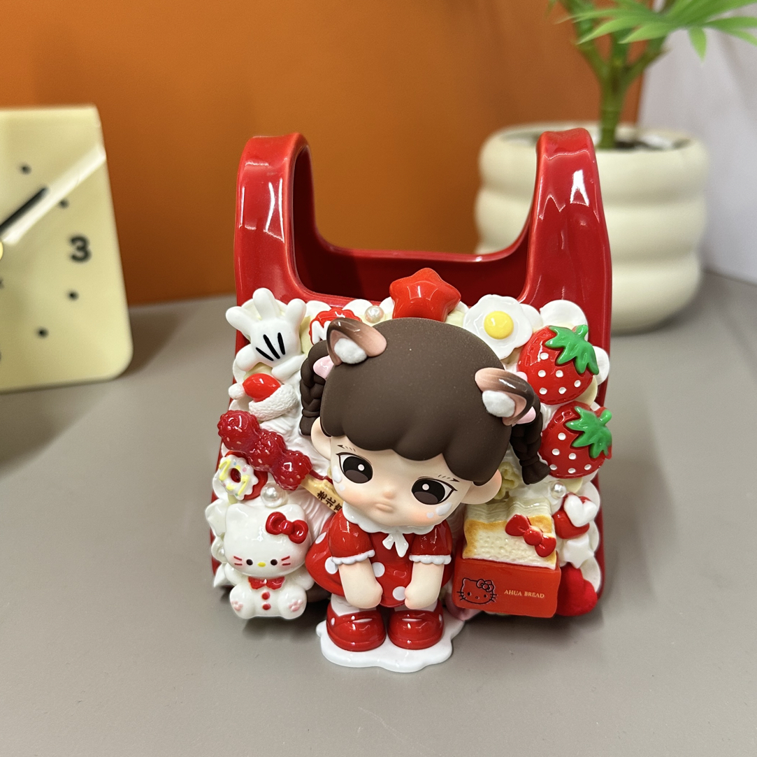 泡泡奶油胶diy陶瓷笔筒