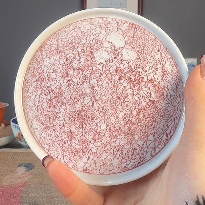 摆件景德柴烧茶杯多人